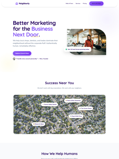 Neighborly Marketing template preview